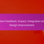 Client Feedback: Impact, Integration and Design Improvement