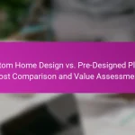 Custom Home Design vs. Pre-Designed Plans: Cost Comparison and Value Assessment