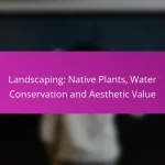 Landscaping: Native Plants, Water Conservation and Aesthetic Value